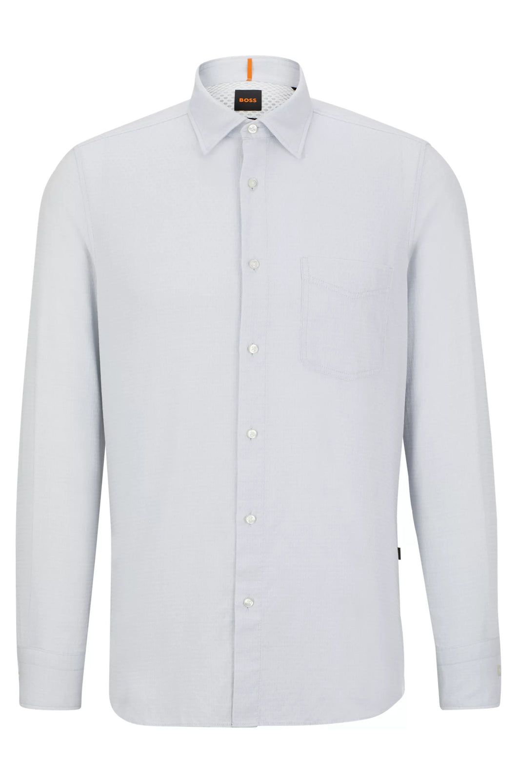 REGULAR-FIT SHIRT IN COTTON DOBBY